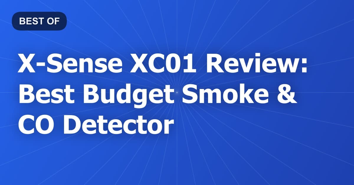 X-Sense XC01 Review: Best Budget Smoke & CO Detector