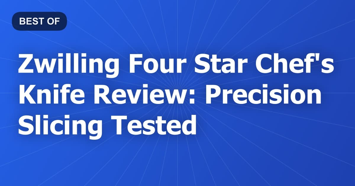Zwilling Four Star Chef's Knife Review: Precision Slicing Tested