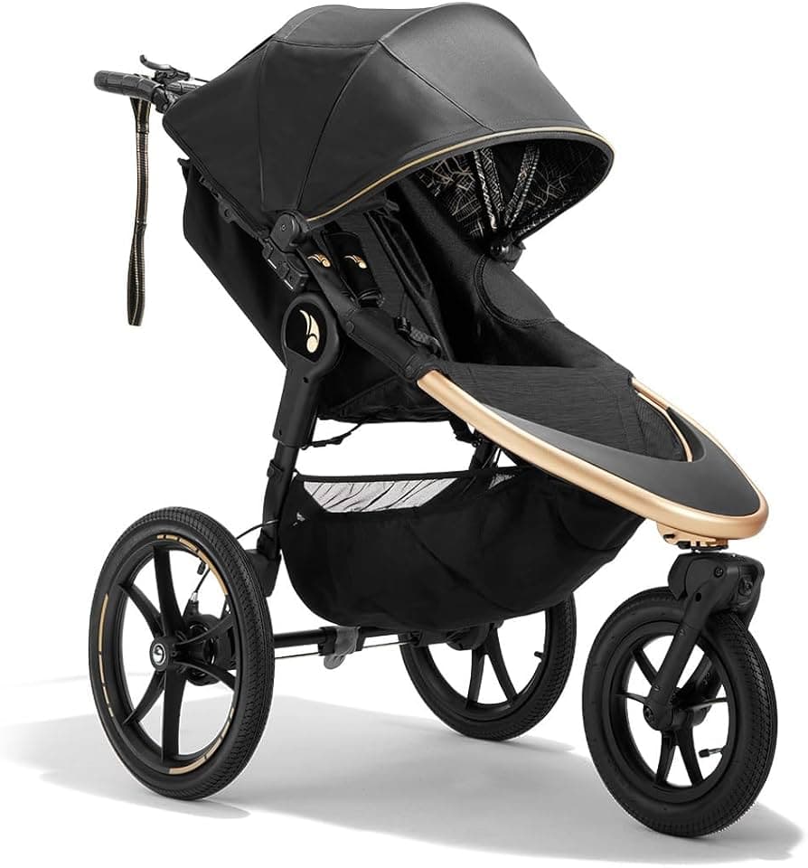 Baby Jogger Summit X3 3-Wheel Jogging Stroller with Hand Brake One-Hand Compact Fold & All-Wheel Suspension, City Royalty Single Jogging Stroller City Royalty