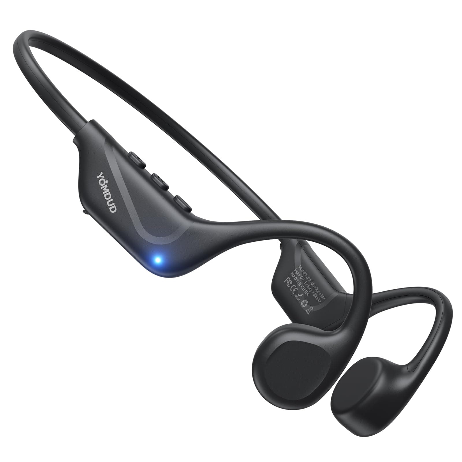 Bone Conduction Headphones,Open Ear Headphones,Wireless Headphones with Mic,Bluetooth 5.4,10H Playtime & IPX5 Waterproof,Sports Headphone for Running & Outdoor