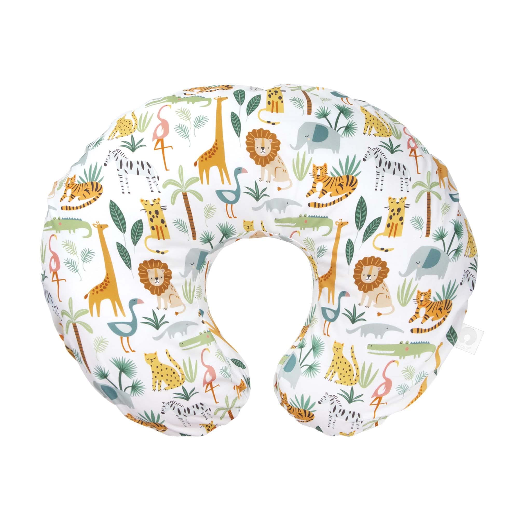 Boppy Nursing Pillow Cover, Colorful Wildlife, Cotton Blend, Fits The Original Support for Breastfeeding, Bottle Feeding, and Bonding, Cover Only, Sold Separately Original Colorful Wildlife