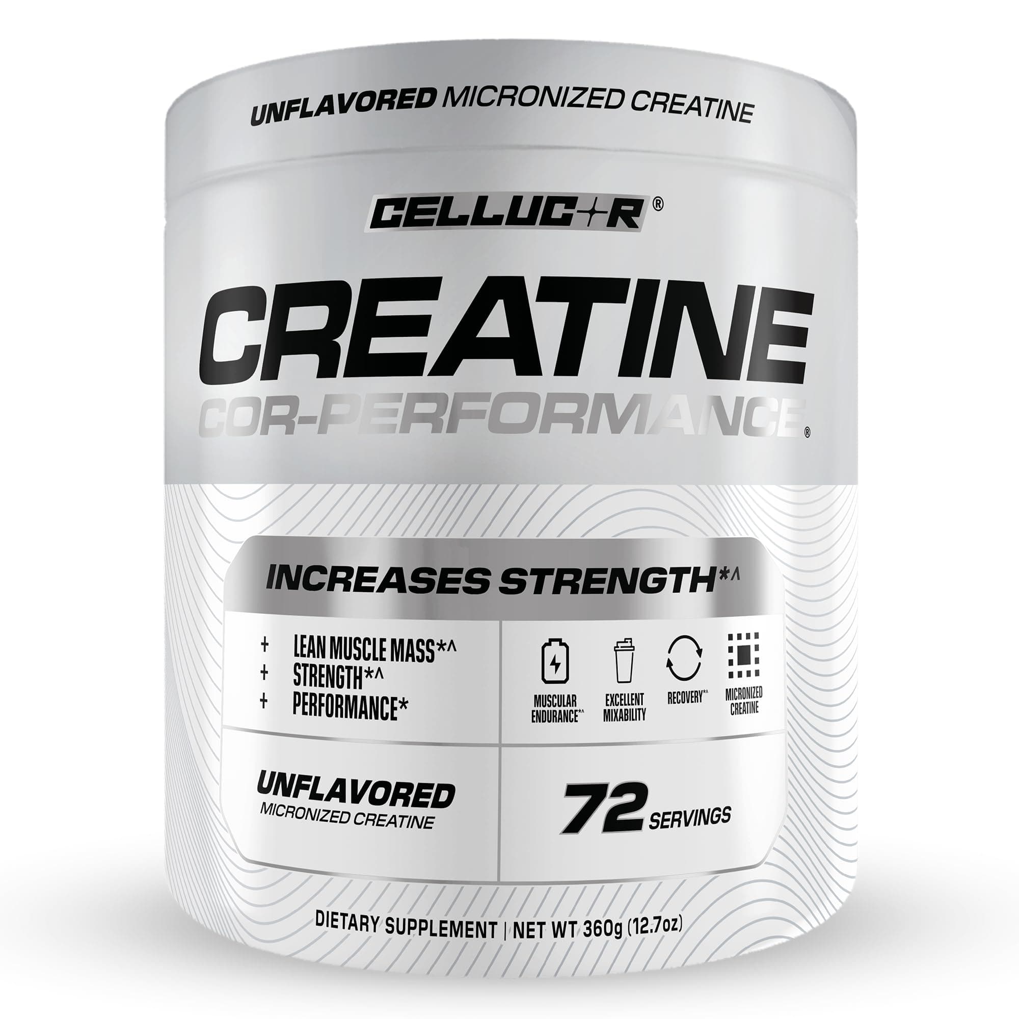 Cellucor Cor-Performance Creatine Monohydrate for Strength and Muscle Growth, 72 Servings Unflavored 12.7 Ounce (Pack of 1)