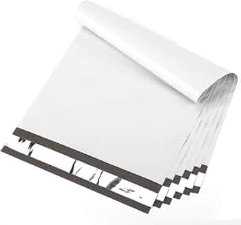 Cozymood Poly Mailers 14.5 x 19Inch White 100 Pcs Large Shipping Bags For Clothing, Durable Shipping Envelopes, Mailing Bags for Small Businesses, Waterproof and Tear Proof Poly Bags for Clothes