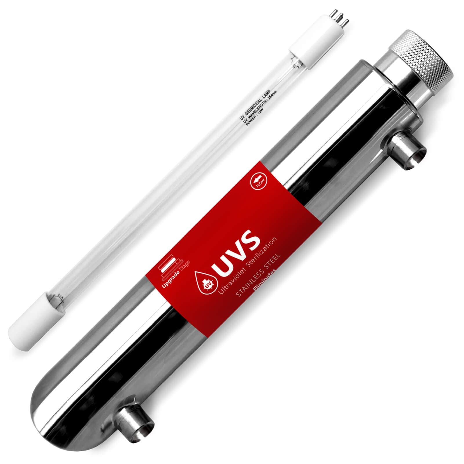 Express Water OEM Quality Premium Compatible UV Light – 10” Lamp– for 1GPM,Under Sink and Reverse Osmosis UV Water Filtration Systems FLTUV110BCH or FLTUV110B1PK, Guaranteed for One Year
