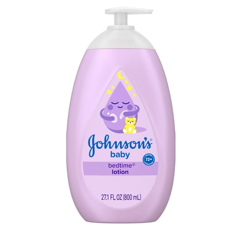 Johnson's Baby Bedtime Lotion, Soothing NaturalCalm Aromas, Gentle Nighttime Baby Lotion, Helps Relax & Soothe, Hydrating, No added Parabens & Dyes, 27.1 fl. oz 27.1 Fl Oz (Pack of 1)