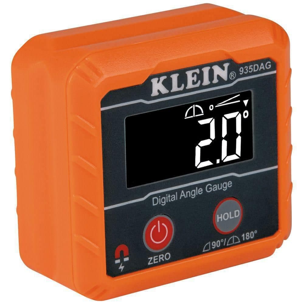 Klein Tools 935DAG Digital Electronic Level and Angle Gauge, Measures 0 - 90 and 0 - 180 Degree Ranges, Measures and Sets Angles Gauge / Level