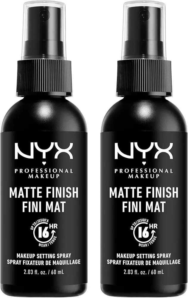 NYX PROFESSIONAL MAKEUP Makeup Setting Spray - Matte Finish, Long-Lasting Face Mist for up to 16HR Wear, Vegan Formula 2.03 Fl Oz (Pack of 1) Matte