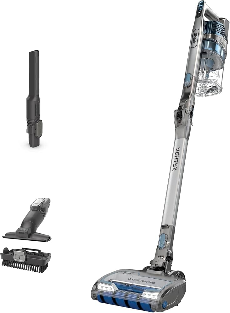 Shark IZ462H Vertex Ultra Lightweight Cordless Stick Vacuum with DuoClean PowerFins, Crevice, Pet Multi-Tool, Anti-Allergen, Brush, Removable Handheld, Flex, 60 min Runtime, Blue, MultiFLEX Vertex FlexPro (60 min)
