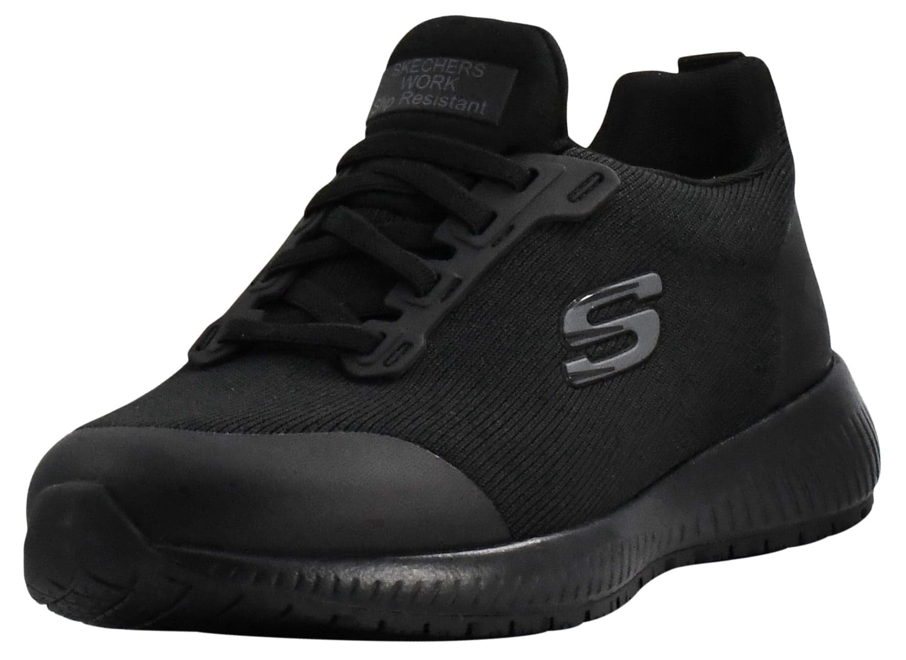 Skechers Womens Squad Sr Food Service Shoe 8 Black