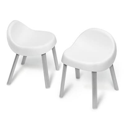 Skip Hop Toddler's Activity Chairs, Set of 2, Metal, White Kids Chairs