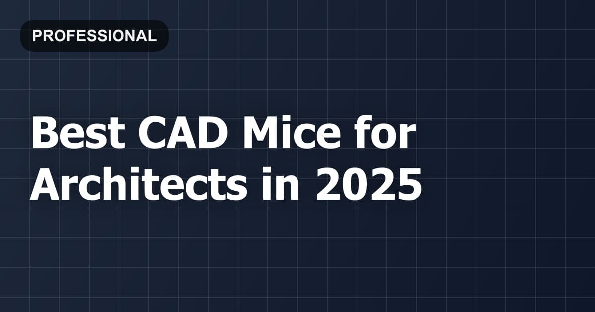 Best CAD Mice for Architects in 2026