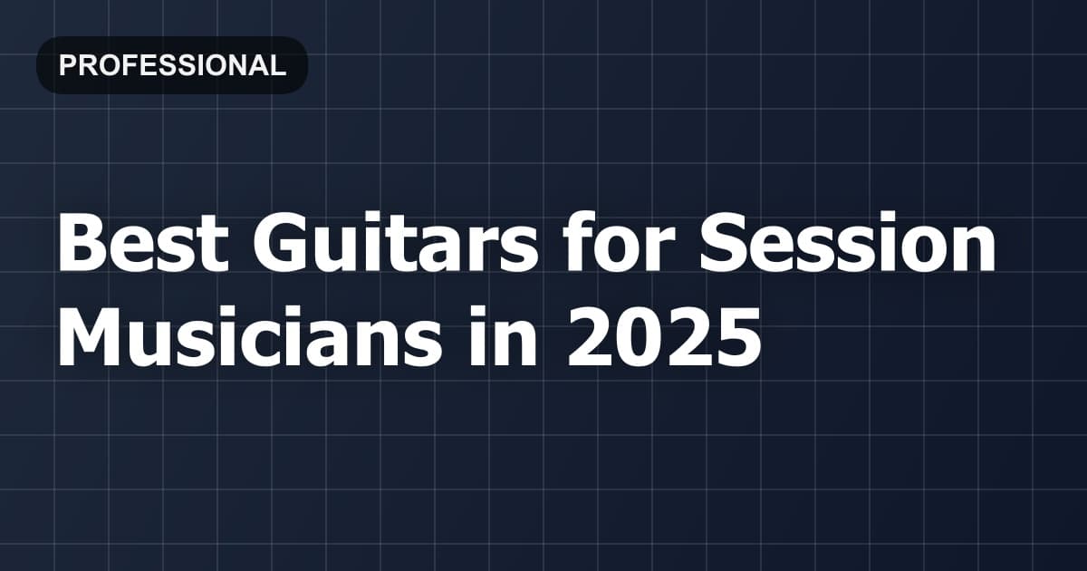Best Guitars for Session Musicians in 2026