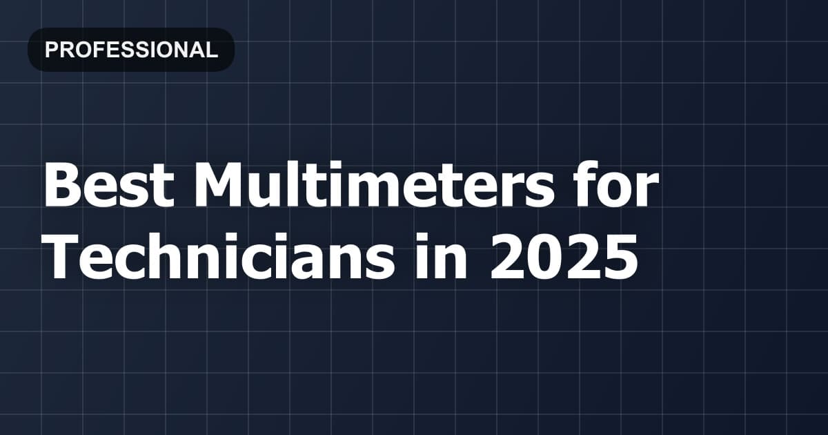 Best Multimeters for Technicians in 2026