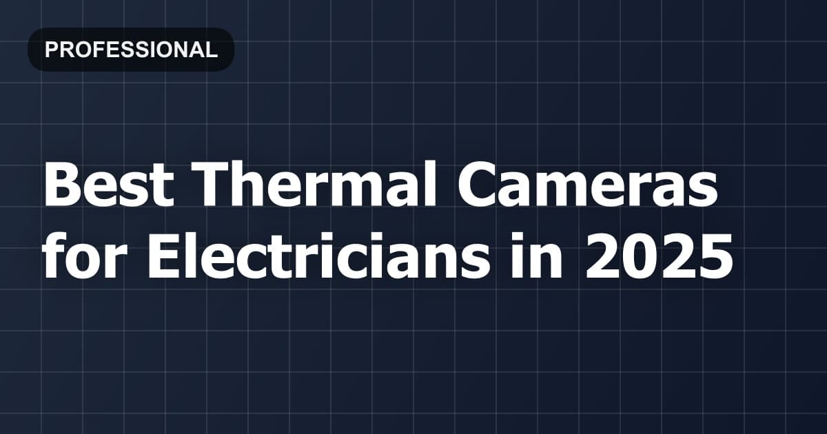 Best Thermal Cameras for Electricians in 2026