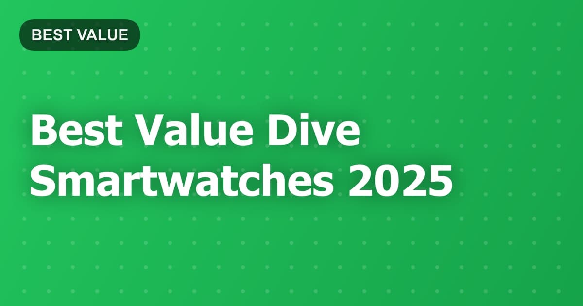 Best Value Dive Smartwatches 2025