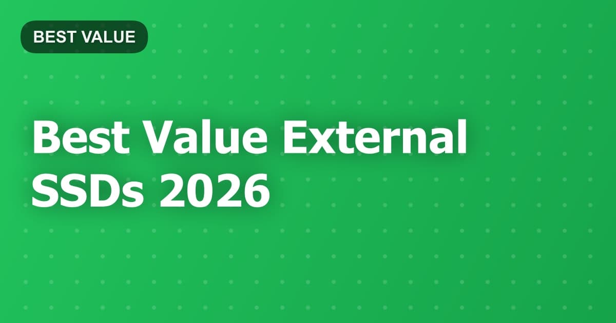 Best Value External SSDs 2026