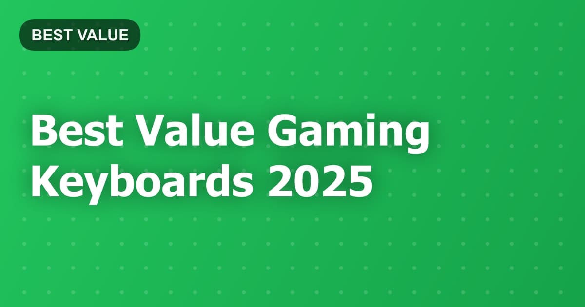 Best Value Gaming Keyboards 2025