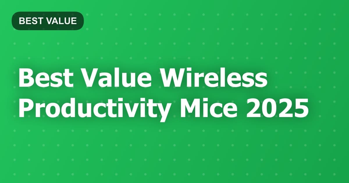 Best Value Wireless Productivity Mice 2025