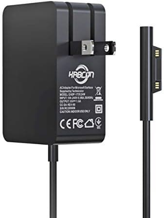 Charger Compatible for Surface Go/Go 2/Go 3 Surface Pro 4 Core m3 Surface Pro 3 Core m3 Surface Pro 2017 Core m3 Tablet Surface Laptop Core m3, Power Supply Adapter 24W 15V 1.6A with Travel Bag