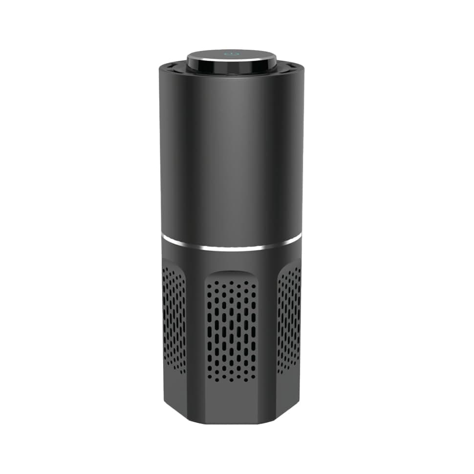 ALIENONE AP-C2-D Car Air Purifier, White, Touch Control, HEPA Filter, 400 Sq Ft Coverage, 35dB Quiet Operation, 45W Corded Electric, Energy Star Certified