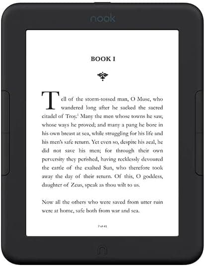 Barnes & Noble Barnes and Noble Nook Glowlight 4 eReader 6 32GB BNRV1100 Black (Renewed)
