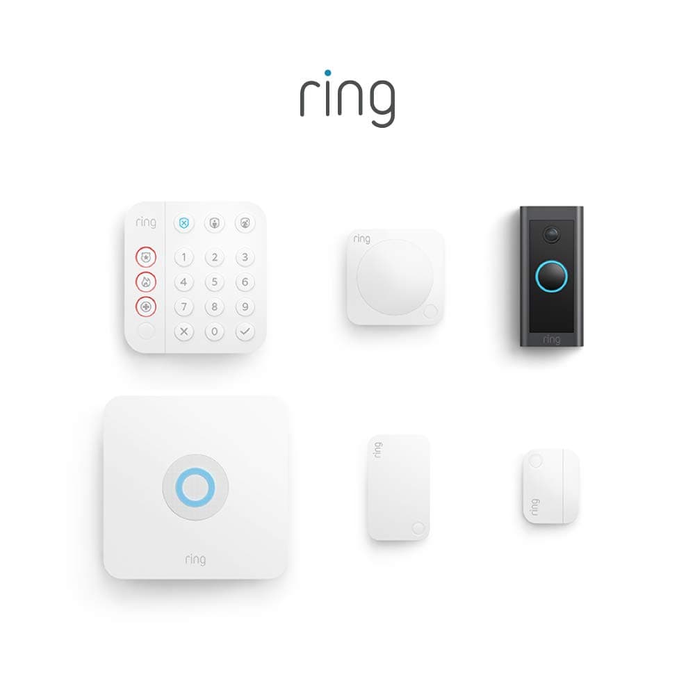 Ring Ring Alarm 5-Piece Kit (2nd Gen) bundle with Ring Video Doorbell Wired
