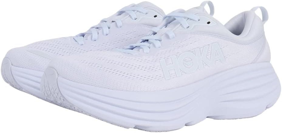 HOKA Men's Bondi 8 Shoes 10 White/White