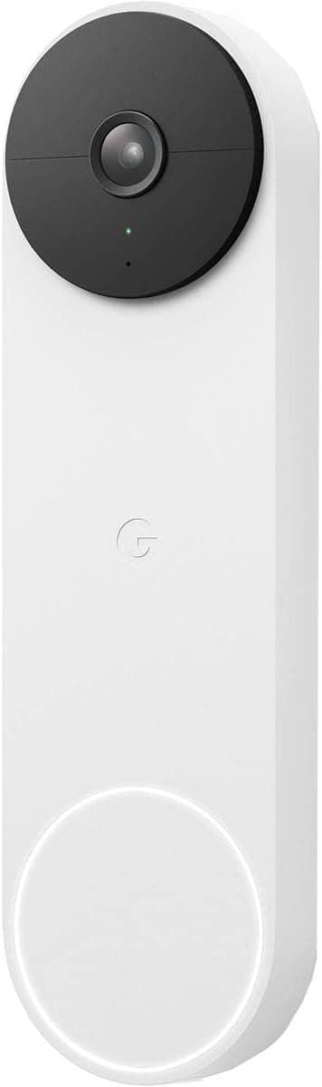 Google Nest Doorbell (Battery) - Snow Snow 1 Count (Pack of 1) Nest Doorbell - Battery