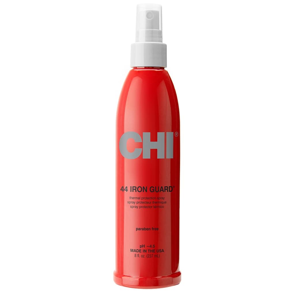 CHI 44 Iron Guard Thermal Protection Spray, Nourishing Formula Helps Resist Heat Damage to Hair & Tame Frizz, Clear, 8 Oz 8 Fl Oz (Pack of 1) Spray