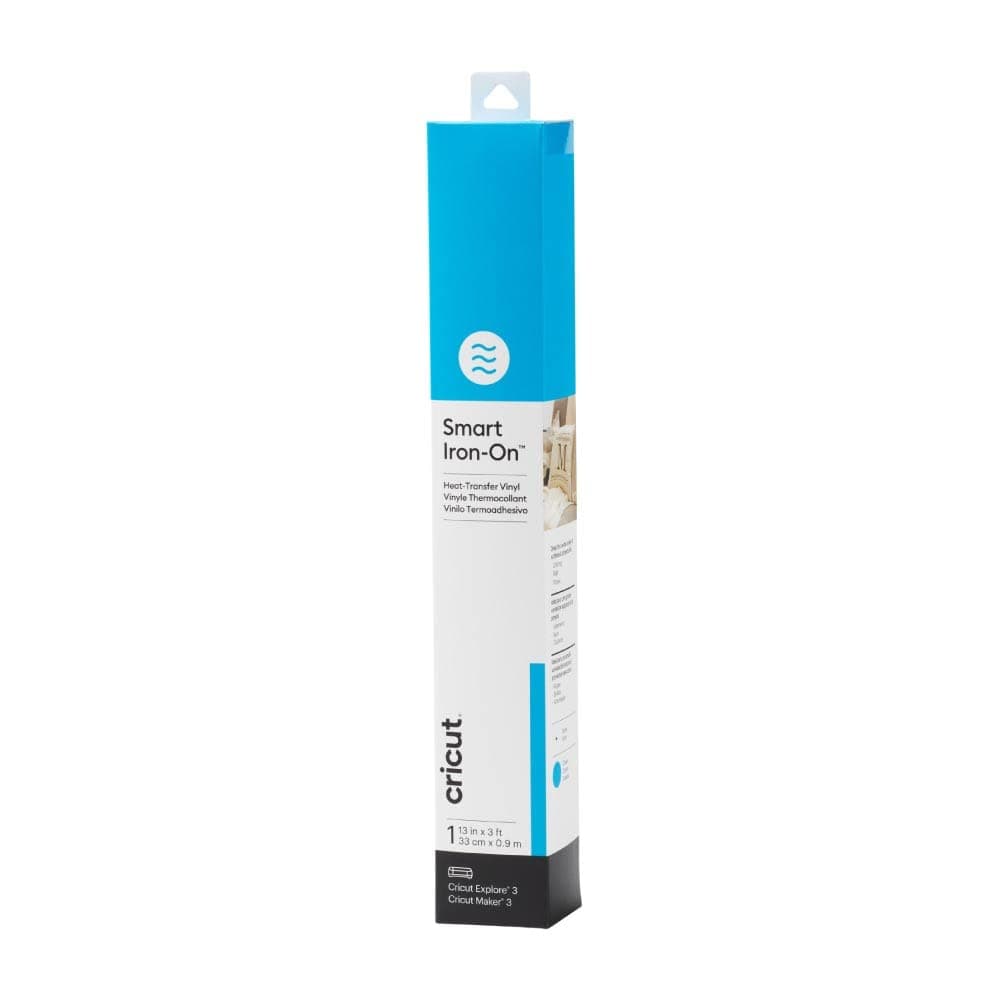 Cricut Smart Iron On, Ocean - 3ft Roll (13'x36') Heat Transfer Vinyl for Maker & Explore Machines- Matless Cutting for Long cuts up to 12ft Ocean 3ft Roll (13'x36') 1-Pack