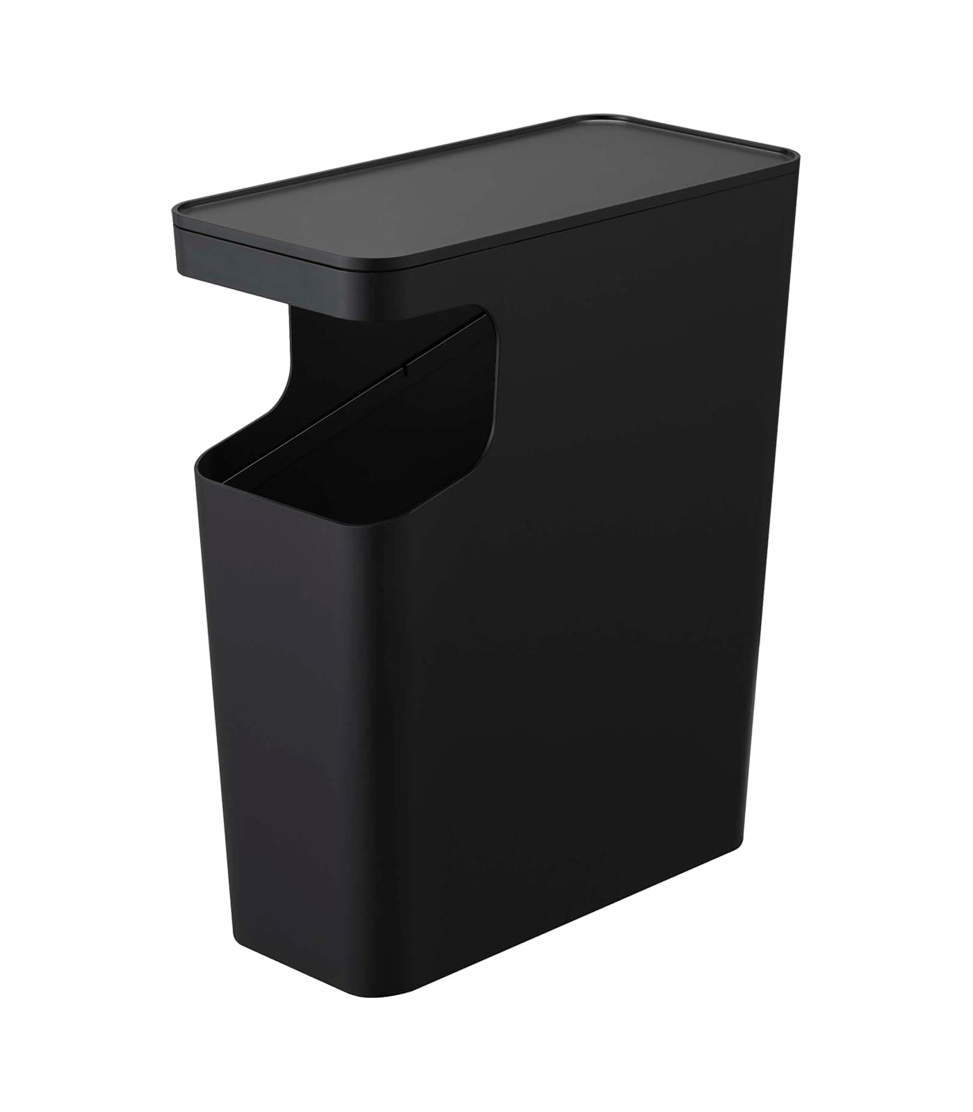 YAMAZAKI home Tower Side table and Trash can Black