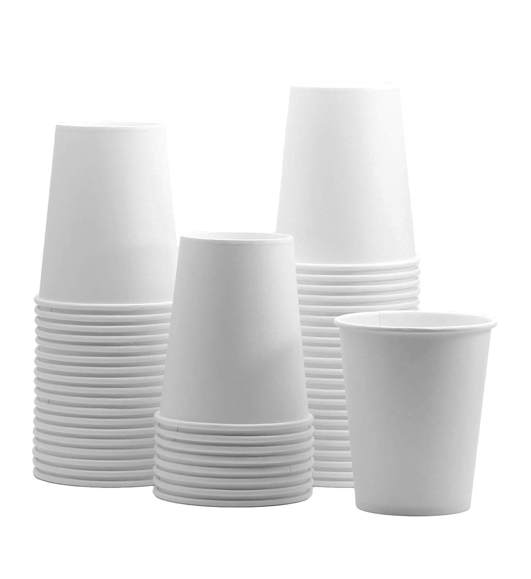 GUSTO [8 oz.- 100 Pack Paper Hot Cups, Coffee Cups - White (formerly Comfy Package) 8 oz. - White
