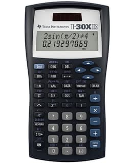 Texas Instruments TI-30XIIS Scientific Calculator, Black with Blue Accents