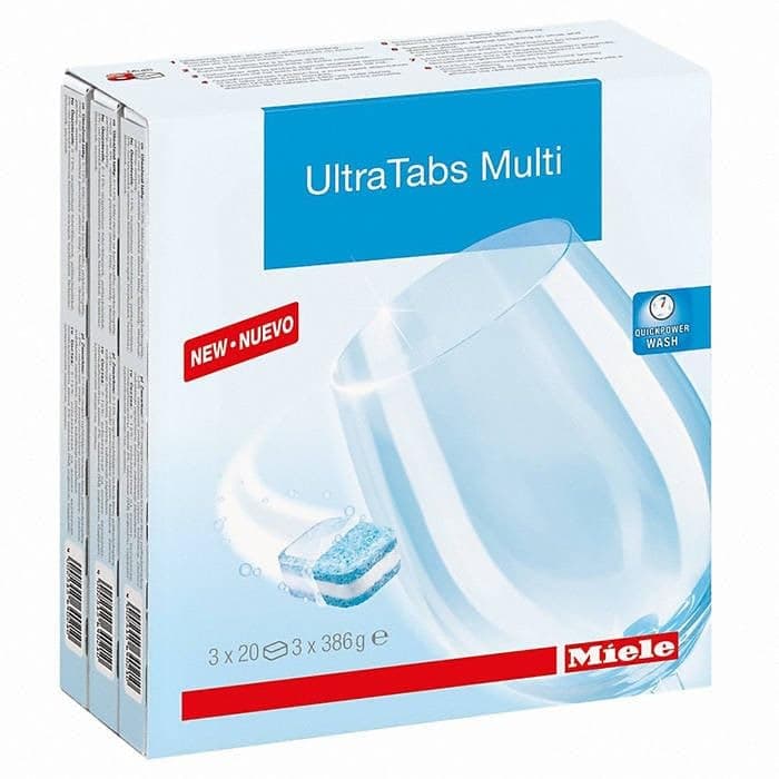 Miele All in 1 Tabs Dishwasher Tablets 60 per Box (60) 60 Count (Pack of 1)