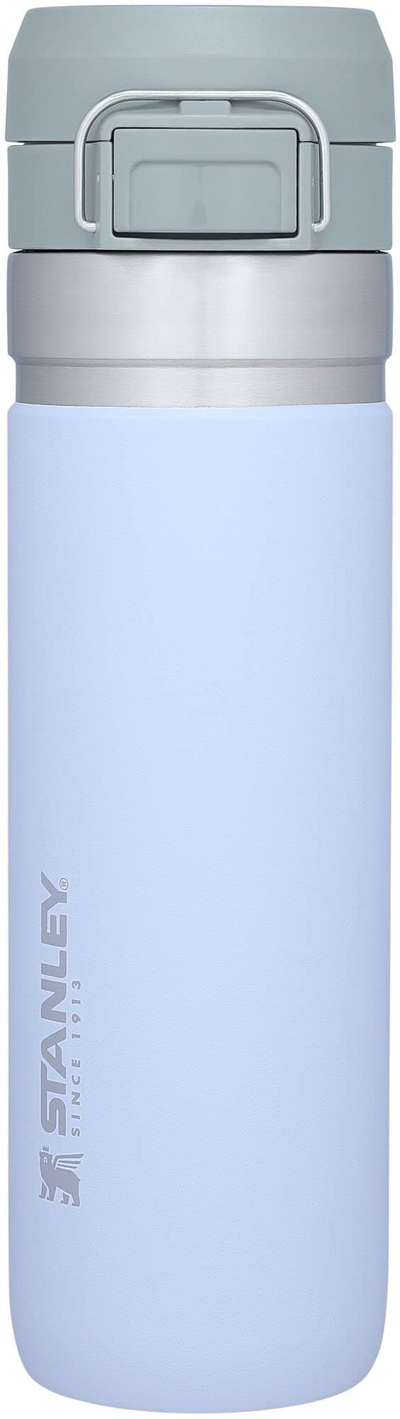 Stanley Quick Flip GO Water Bottle 24 oz | Push Button Lid | Leakproof and Packable for Travel and Sports | Insulated Stainless Steel | BPA-Free | Lilac