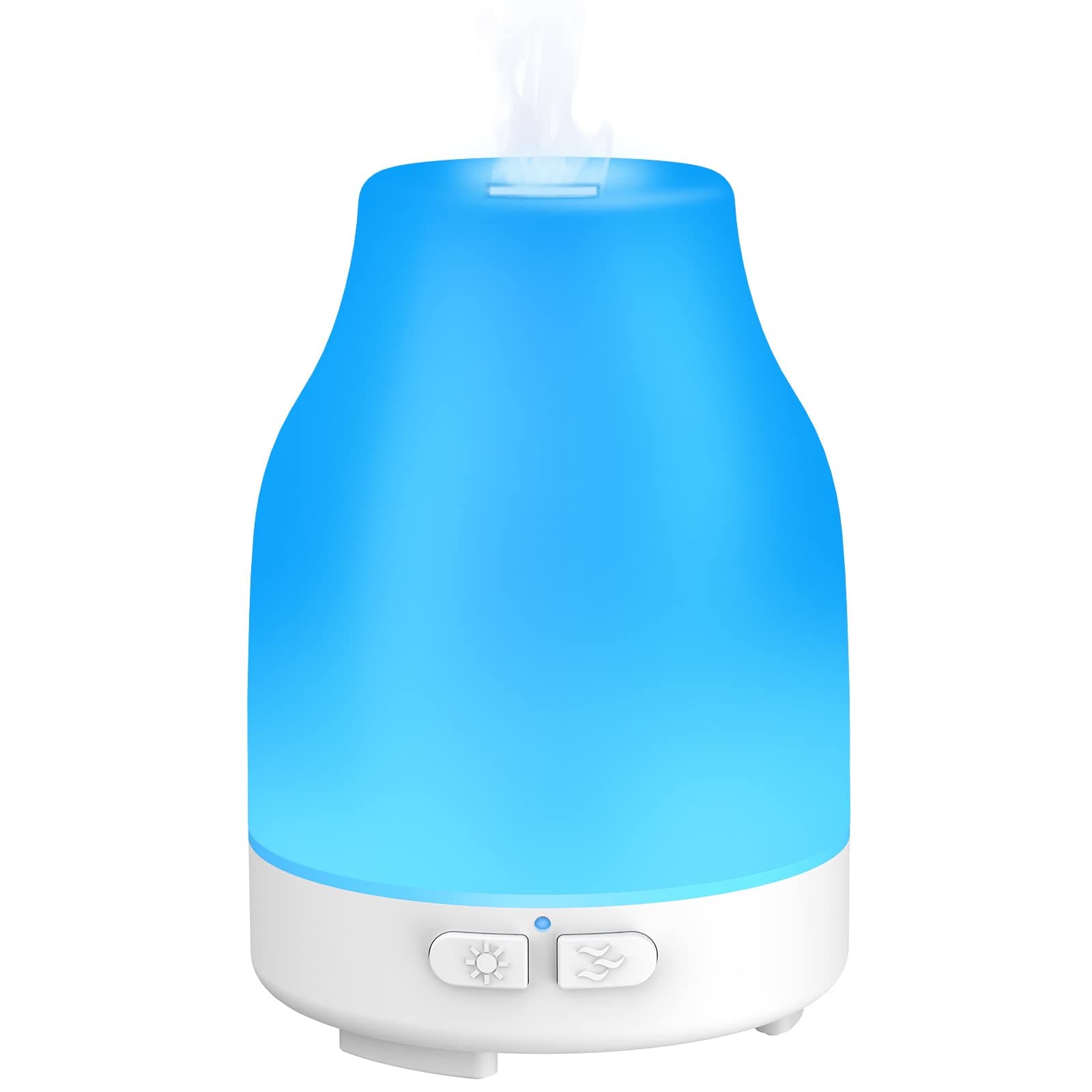 Essential Oil Diffuser, 110ml Colorful Aromatherapy Diffuser with 8 Colors Lights, Adjustable Mist Mode, Waterless Auto Off, Gifts for Women, Adults