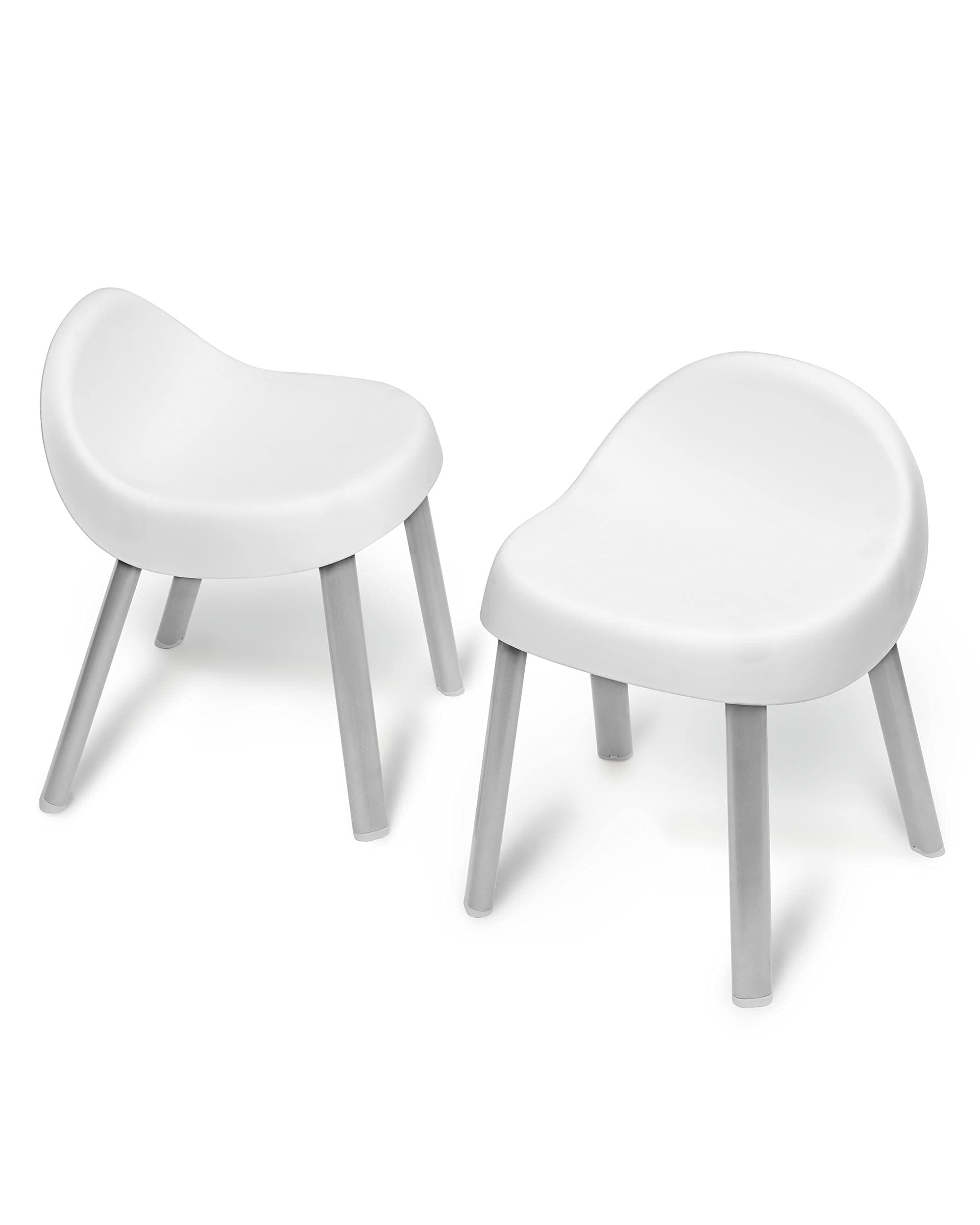 Skip Hop Toddler's Activity Chairs, Set of 2, Metal, White Kids Chairs
