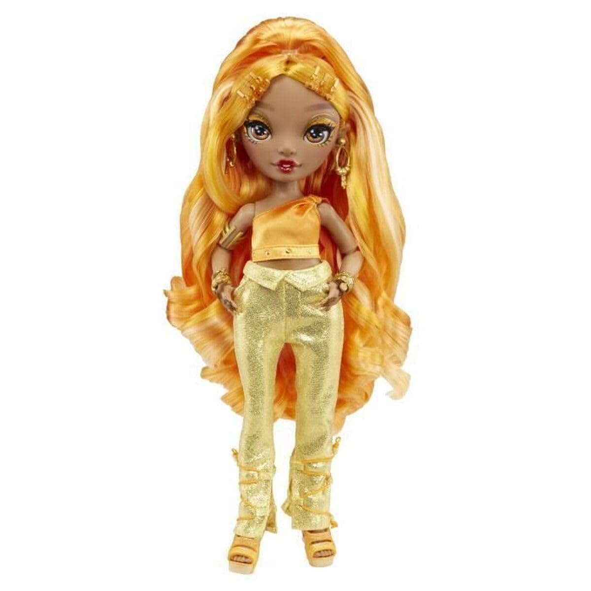 Rainbow High Fashion Doll- Meena Fleur (Saffron Gold) 12 inches