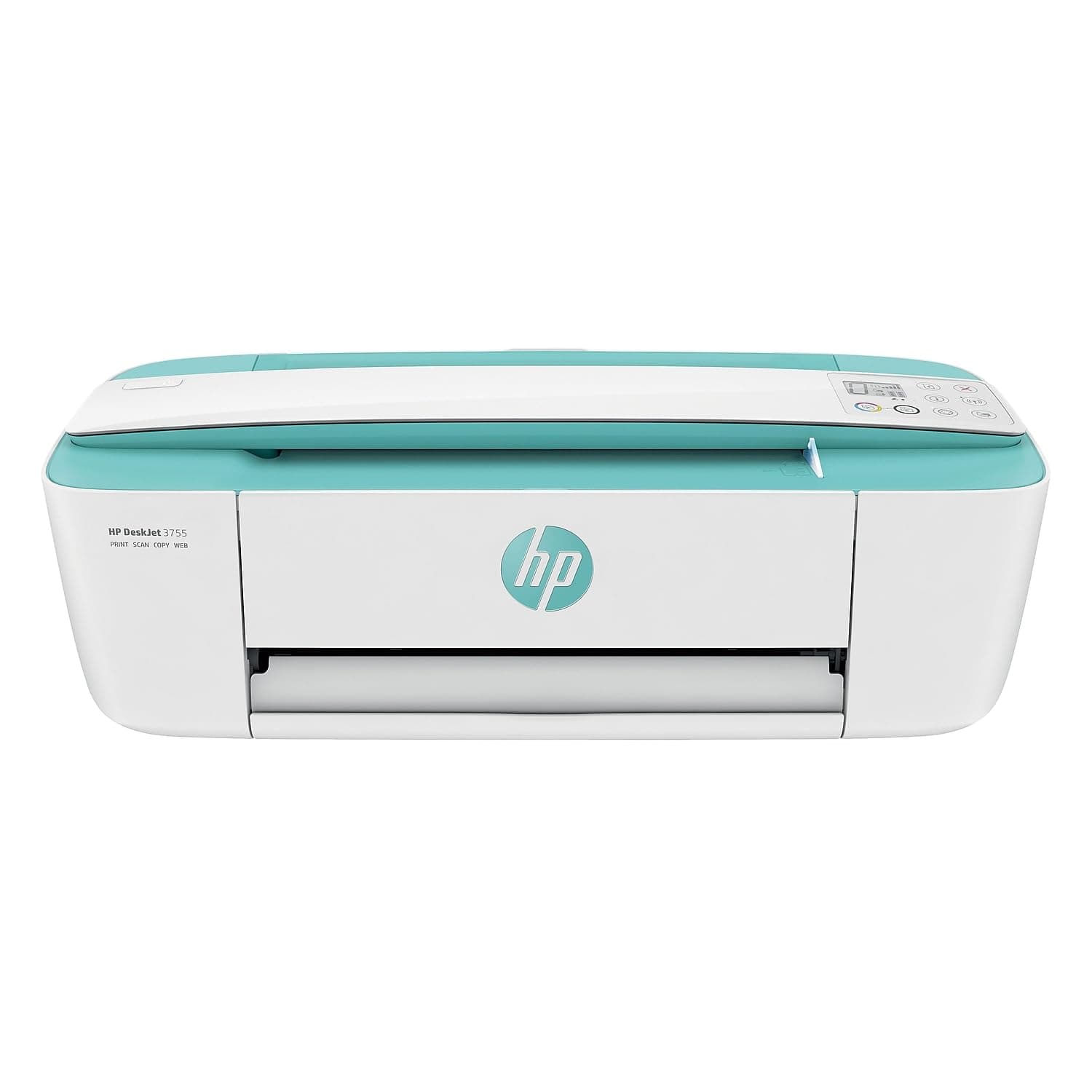 HP DeskJet 3755 Compact All-in-One Wireless Printer, HP Instant Ink, Works with Alexa - Seagrass Accent (J9V92A) Seagrass HP DeskJet 3755