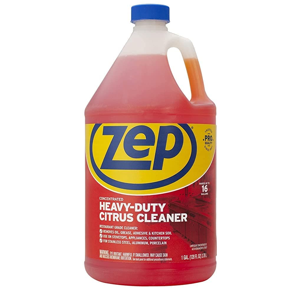 Zep Heavy-Duty Citrus Degreaser Cleaner Concentrate - 1 Gallon (1 Unit) ZUCIT128 - Restaurant Grade Degreaser and Cleaner Removes Oil, Grease, Adhesive, and Kitchen Soil 128 Fl Oz (Pack of 1)