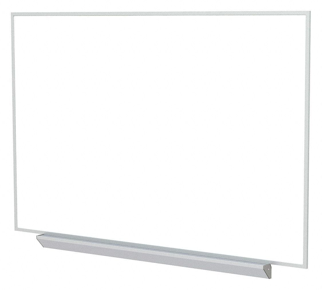 Ghent Matte-Finish Porcelain Dry Erase Board, Wall Mounted, 48-1/2"H x 72-1/2"W, White