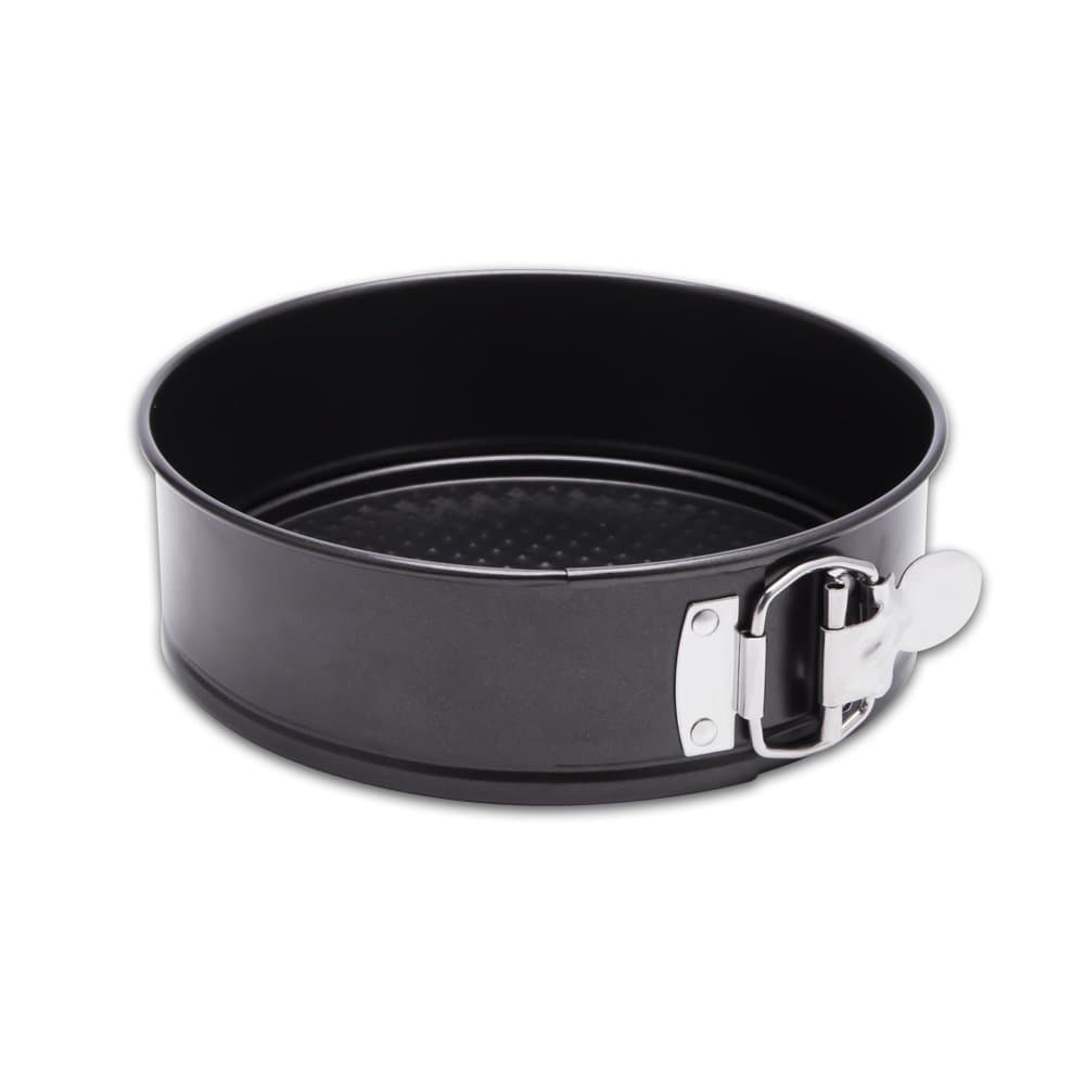 HIWARE 9 Inch Non-stick Cheesecake Pan Springform Pan with Removable Bottom/Leakproof - Black 9-Inch