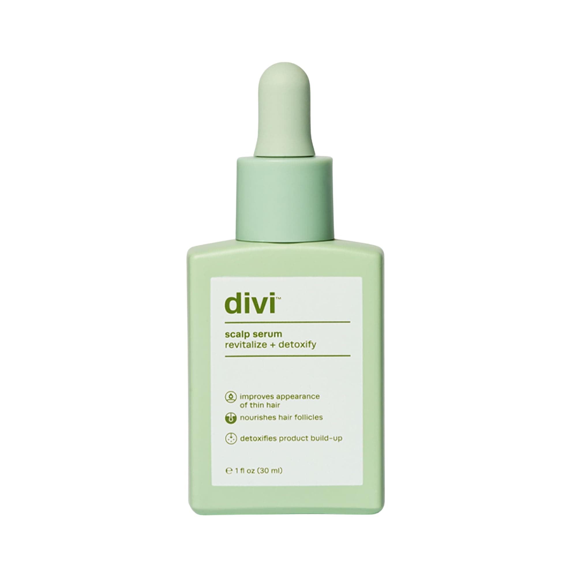 Divi Scalp Serum for Thinning Hair Clinically Tested, Non-Greasy Formula with Amino Acids, Caffeine & Rosemary Oil Promotes Healthy Scalp & Fuller-Looking Hair, Reduces Oil & Product Buildup 30 ml - 1 Month Supply