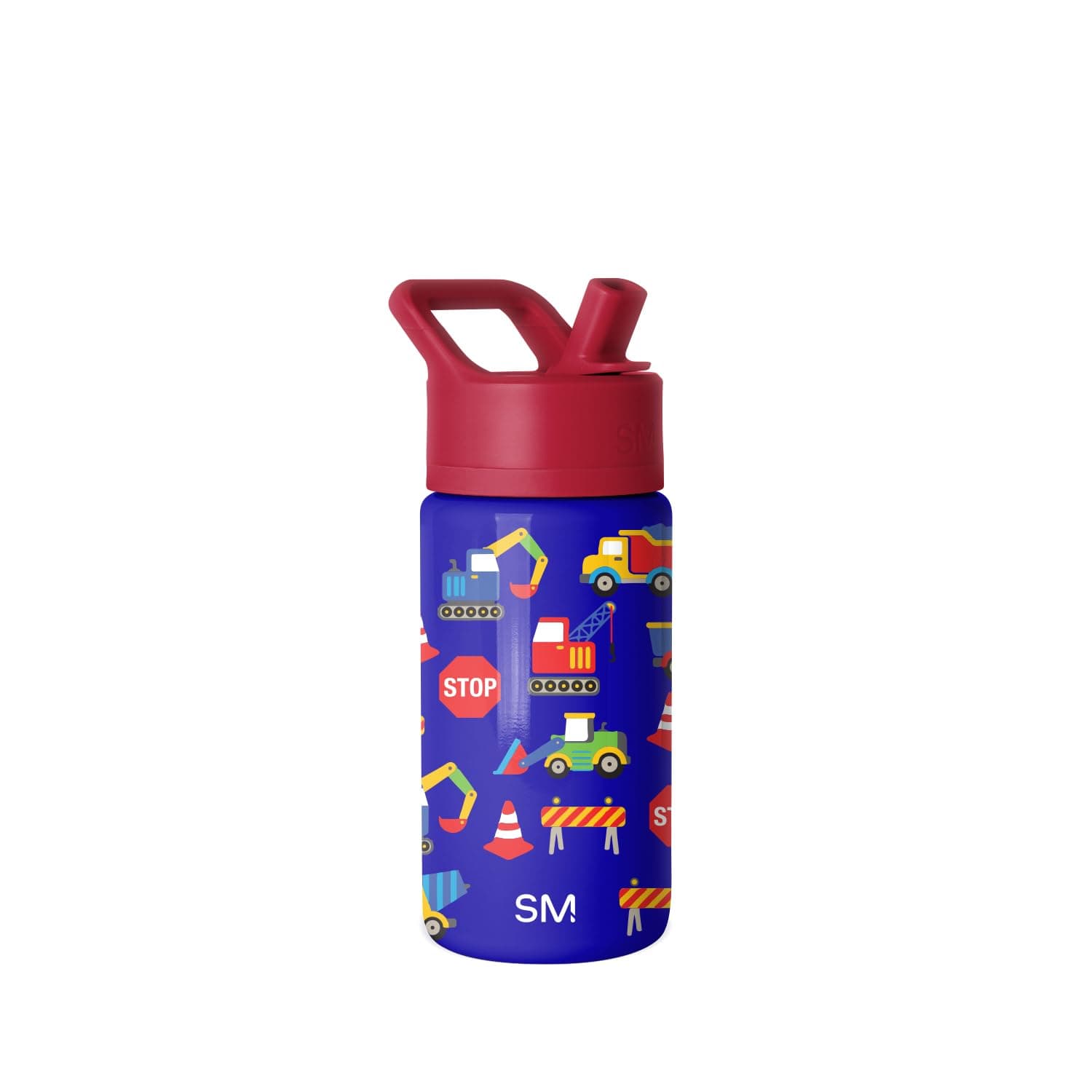Simple Modern Kids Summit Water Bottle with Straw Lid | 14oz Stainless Steel Cup Insulated Tumbler for Toddlers, School | Under Construction 14 Ounces -Under Construction