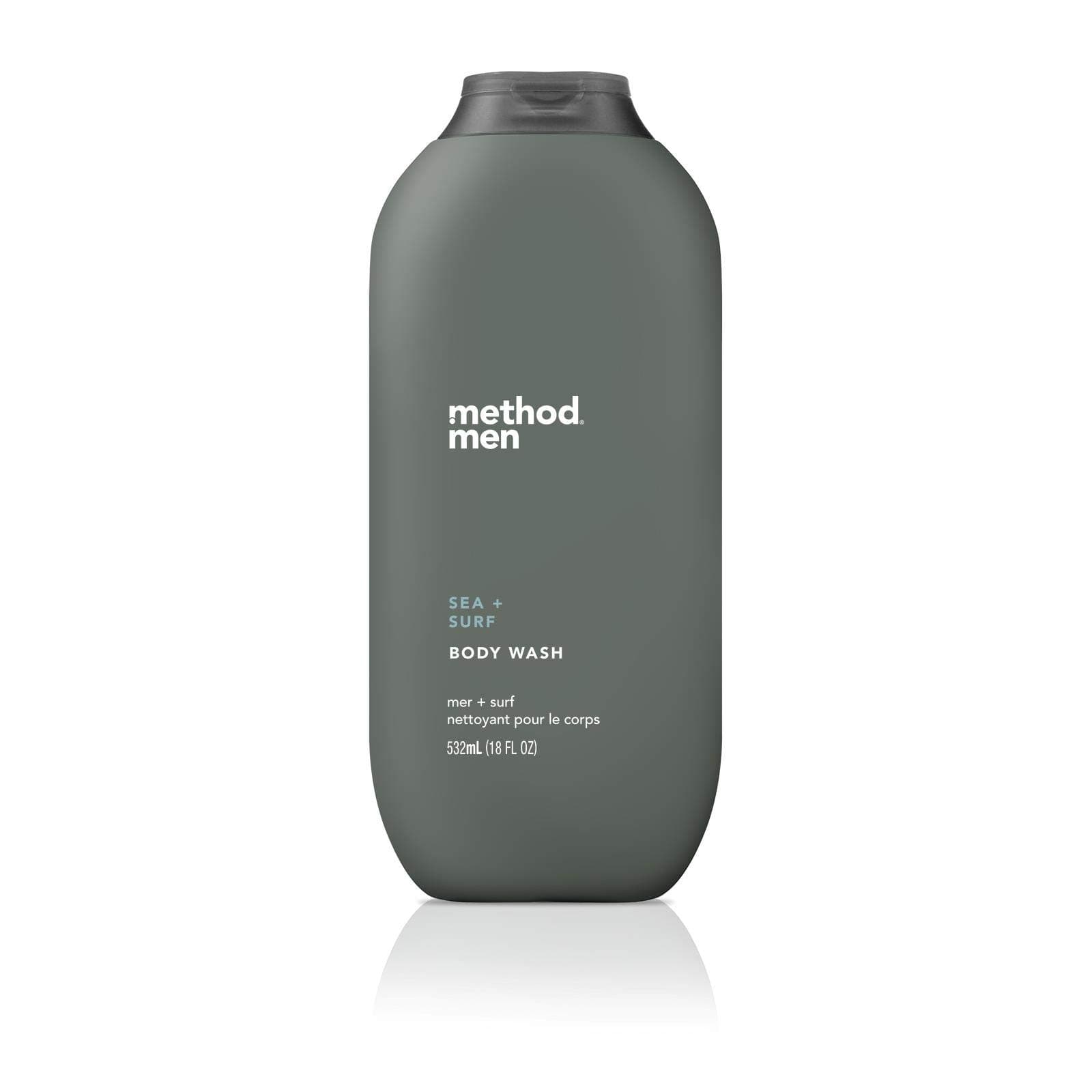 Method Men Body Wash, Sea + Surf, Paraben and Phthalate Free, 18 fl oz (Pack of 1)
