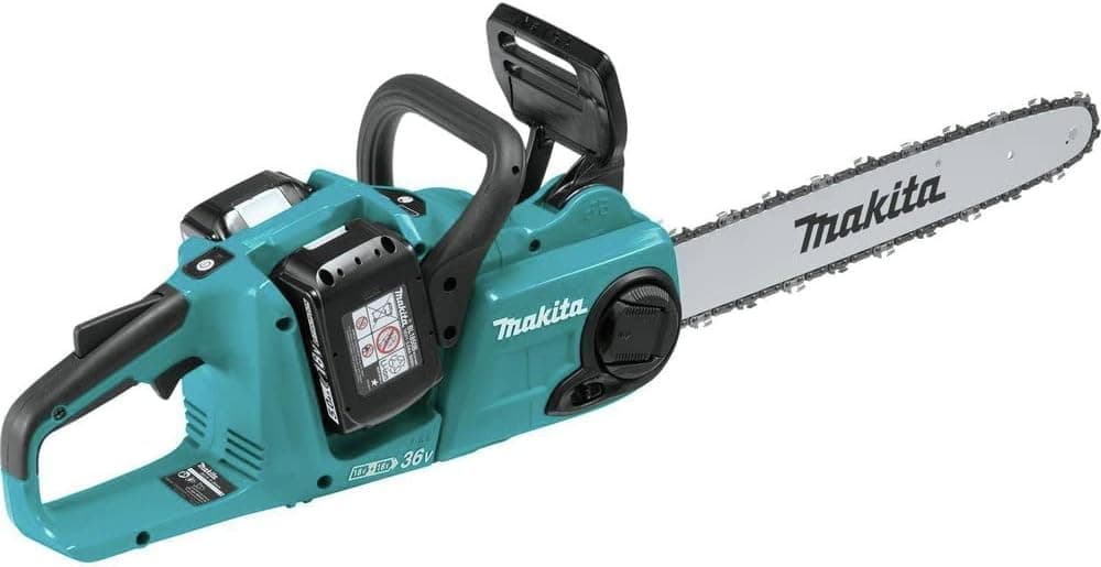 Makita XCU04PT LXT Lithium-Ion Brushless Cordless 16" Chain Saw Kit (5.0Ah) Kit with two 5.0Ah batteries