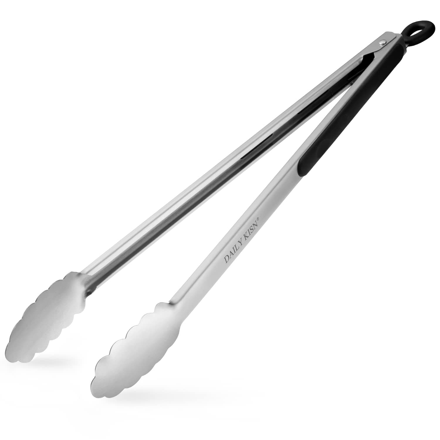 Grill Tongs, 17 Inch Extra Long BBQ Tongs, Premium Stainless Steel Metal Tongs for Cooking, Grilling, Barbecue/BBQ, Buffet (17", 1PC) 17" 1PC