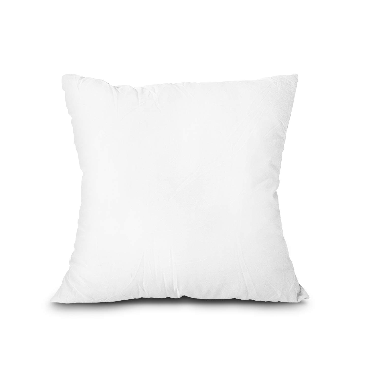 EDOW Throw Pillow Insert, Lightweight Soft Polyester Down Alternative Decorative Pillow, Sham Stuffer, Machine Washable. (White, 18x18) 18"x18"