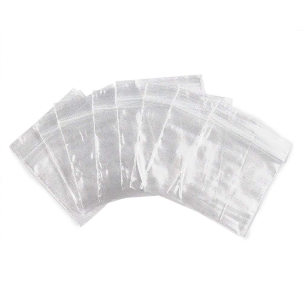 100pc Self Locking 2 x 2 Plastic Bags 2mm Thick All Purpose Storage Baggies