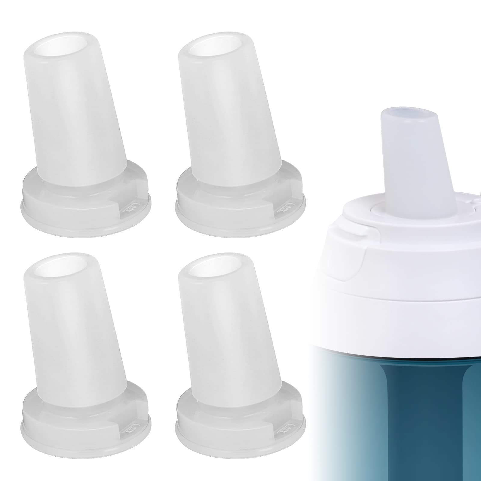 4 Pack Brita Water Bottle Mouthpiece Replacement - Silicone Bite Valve for Brita Filter & Stainless Steel Bottles 4 Pcs